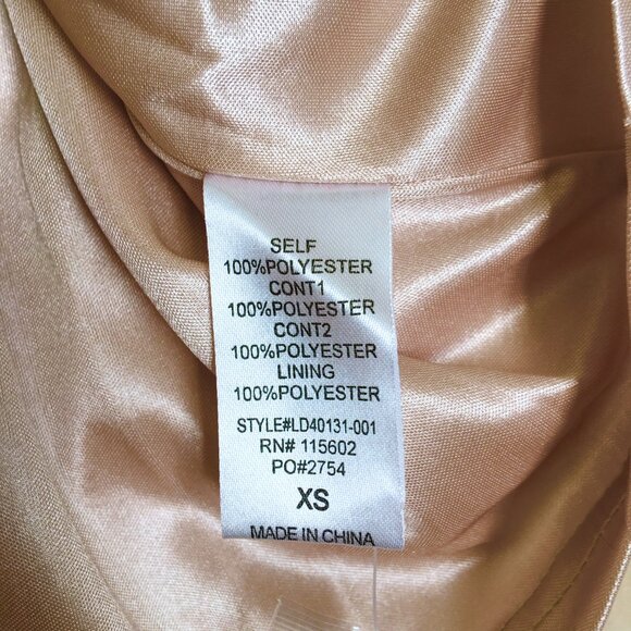 NWT Lush Cream Mesh Overlay Dress - Picture 7 of 8